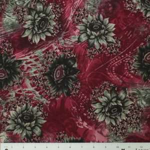  Sunflower Printed Georgette #978 Wine