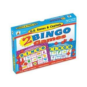   Two Bingo Games, U.S. States/Capitals, Ages 8 and Up
