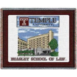  Temple University School of Law Jacquard Woven Throw   70 