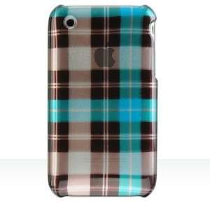  IPHONE 3G BLUE CHECKER CASE COVER L Cell Phones 