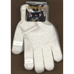  Goldmedal Texting Gloves (One Size Fits Most) Off White 