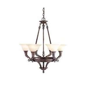 French Country Influence Collection Chandelier In French Bronze Finish 