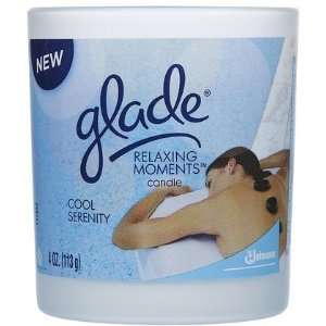 Glade Relaxing Moments jar Candle Cool Serenity 4 oz (Quantity of 5)