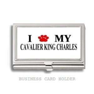  Cavalier King Charles Love My Dog Paw Business Card Holder 