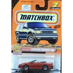  Matchbox #2 of 100 Red Camaro Convertible Toys & Games