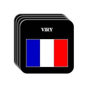 France   VIRY Set of 4 Mini Mousepad Coasters