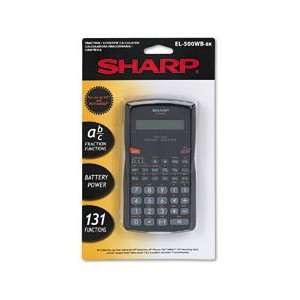  Sharp EL 500WBBK Fraction/Scientific Calculator, 10 Digit 