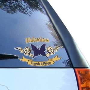 Michigan Wolverines Navy Blue Maize 10 Butterfly Car 