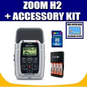  Zoom H2 Handy 2 Track Recorder + 16GB SD Card 