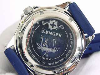 Wenger Swiss Army Military 200m Divers Steel Blue Watch  