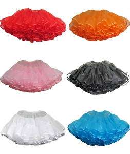 50s 60s Petticoat Slip Jupon for Poodle Skirt 6COLOR OS  