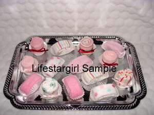 BABY WASHCLOTH Petits Fours Super Cute Baby Shower Favor/Decorations 