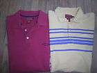 LOT OF 2 CHAPS DENIM MENS S/S POLO SHIRTS SIZE L