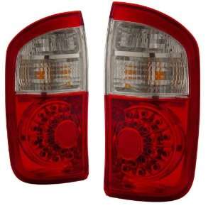   2006 Toyota Tundra KS LED Red/Clear Tail Lights Double Cab Automotive