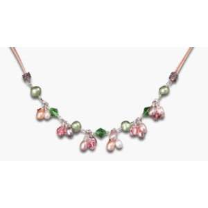   Crystal & Cultured FW Pearl Necklace & Earrings 