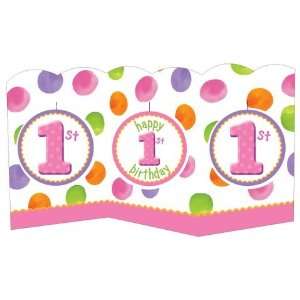  Big 1 Dots   Girl Deluxe Birthday Kit Health & Personal 