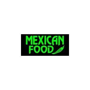  Mexican Food Simulated Neon Sign 12 x 27