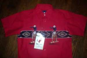 WRANGLER Boys Western Shirt XXS 0 2 12 18 24 MO NEW NWT  