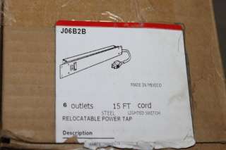 WIREMOLD J06B2B 6 OUTLET RELOCATABLE POWER TAP NIB  