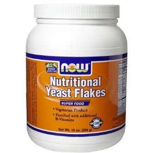  NOW Foods Nutritional Yeast Flakes, 10 oz (Quantity of 3 