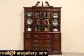Breakfront Traditional China Cabinet or Bookcase & Desk  