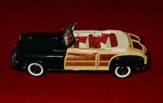 FRANKLIN MINT DIE CAST EXACT REPLICA 124 CHRYSLER TOWN&COUNTRY 1948 