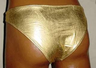 NEW Mens Metallic Gold Bikini Swim Suit S XXL  