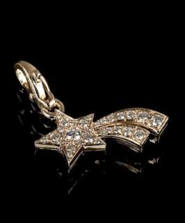 chanel gold and diamond shooting star charm pendant