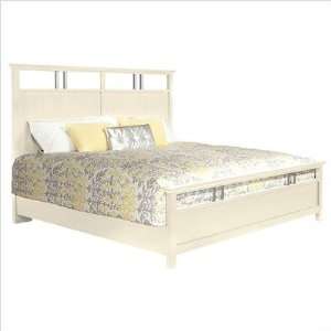 Howard Miller 951114MW / 951115MW Metal Accent Panel Bed in Moonbeam 