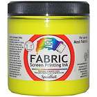   Fabric Screen Printing Ink 227cc (8 fl oz) Process Yellow, excellent
