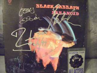 BLACK SABBATH SIGNED RECORD AUTOGRAPHED VINYL FULL BAND  