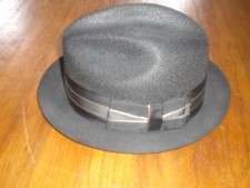 Vintage Milan Straw Fedora Beaver Hat Size 7  