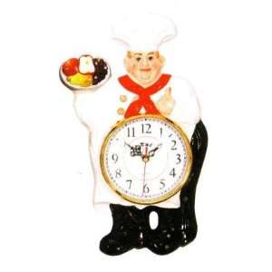  ITALIAN CHEF 20 Very 3 D Large Wall Clock Chefs *NEW 