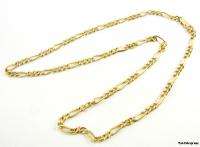   19 1/4 FIGARO Chain Mens NECKLACE Investment 750 High Carat  
