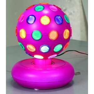  Pink 6 Rotating Disco Ball