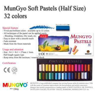   Color Soft Pastels Half Size, 8*27mm, Square Stick Set Kit Art  