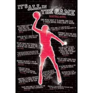  The Game Basketball Motivational Poster 24 x 36 inches 