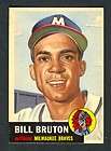 4632 1953 Topps 214 Bill Bruton RC Braves EX  