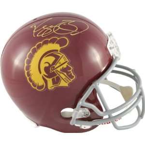 Reggie Bush Autographed Helmet  Details USC Trojans, Riddell Replica 