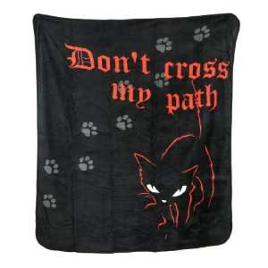  Emily The Strange DONT CROSS MY PATH Raschel Blanket 