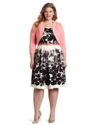 Jessica Howard Womens Plus Size Springtime In The Garden Belted Dress