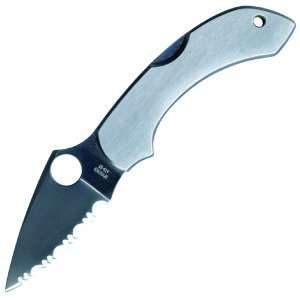  Spyderco   Dragonfly, ATS 55 Handle, Serrated Sports 