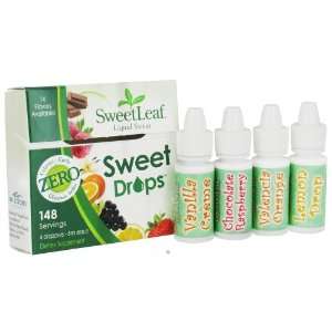 Wisdom Natural Brands, Sweetleaf Liquid Stevia Sweet Drops 4 Droppers 