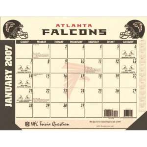  Atlanta Falcons 22x17 Desk Calendar 2007 Sports 