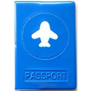  Airplane Jet Travel Blue Happy Flight Passport Cover 