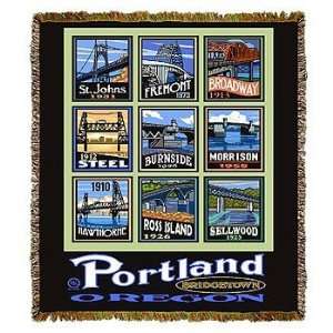 Portland Bridgetown Scenic Throw by Paul A. Lanquist 