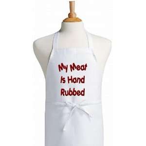   My Meat Is Hand Rubbed Funny Barbecue Apron