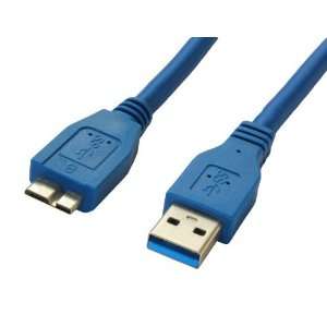 Superspeed USB 3.0 Type A Male to Micro B Male 28AWG Cable 
