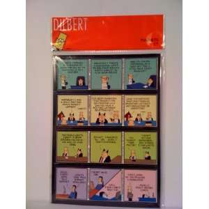  Dilbert Magnets Comic Strip Style (1 sheet 4 total magnets 