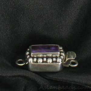  AAA AFRICAN SUGILITE CLASP RECTANGLE 13x5.8mm #2 